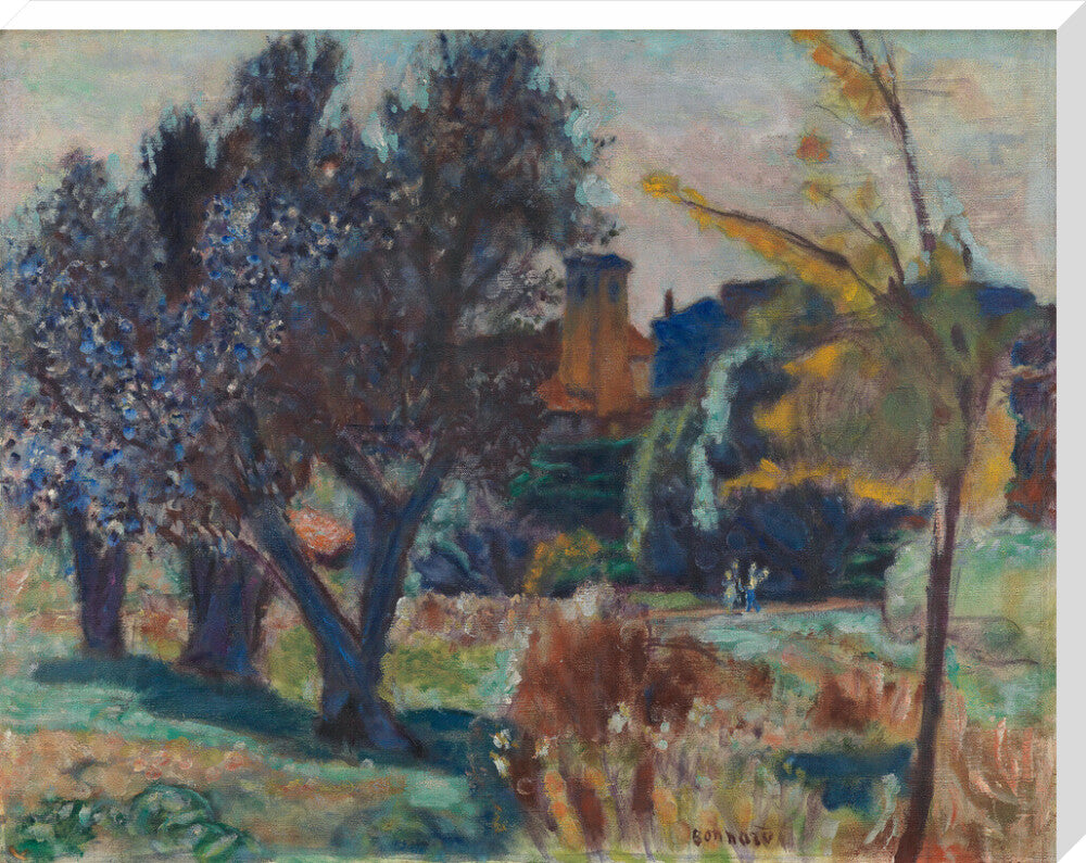 Landscape with Olive Trees and a Chapel (stretched canvas, extra large, unframed)