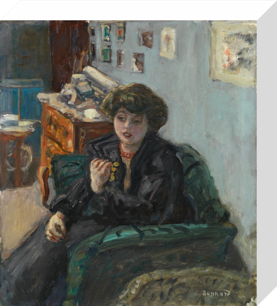 Young Woman in an Interior (stretched canvas, small, unframed)