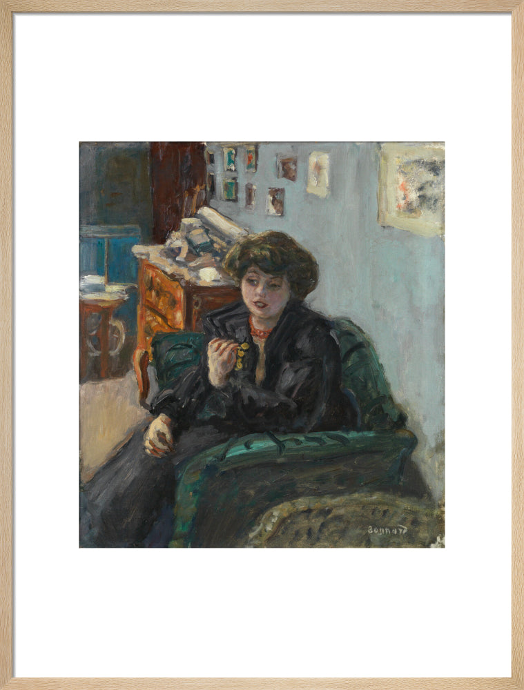Young Woman in an Interior (art print, large, natural)