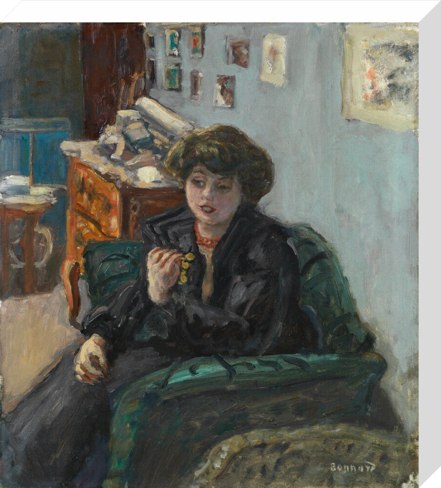Young Woman in an Interior (stretched canvas, medium, unframed)