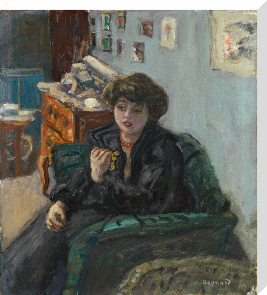 Young Woman in an Interior (stretched canvas, large, unframed)