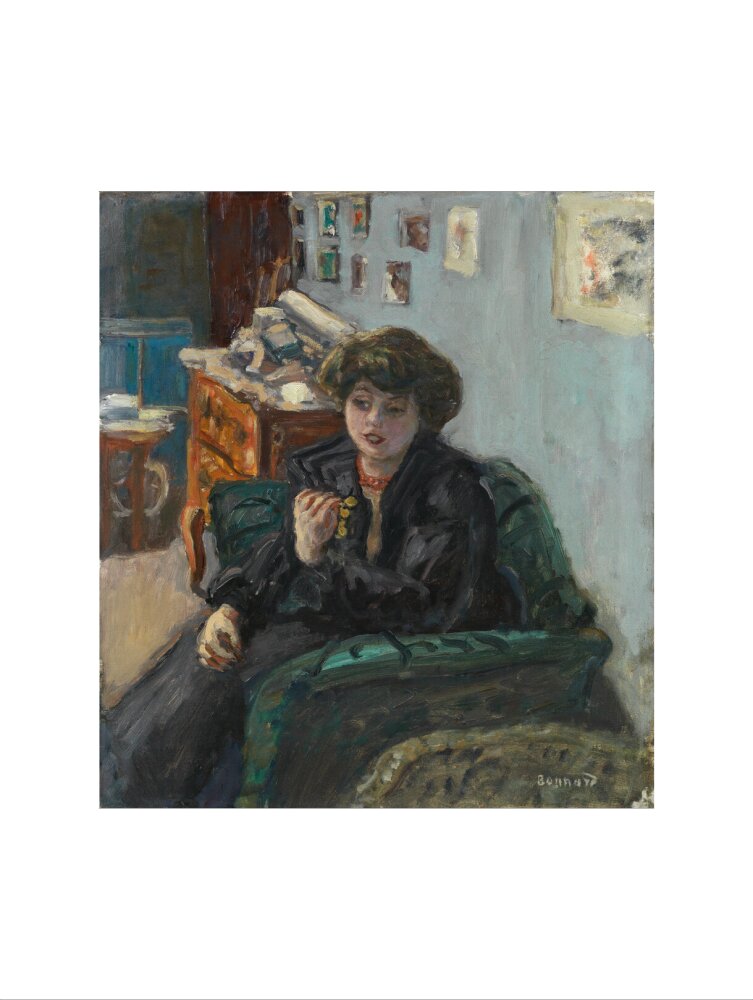 Young Woman in an Interior (art print, large, unframed)