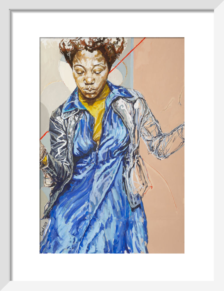 Blues Dance, 2023 (art print, small, white)