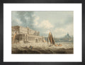 Somerset House from the Thames (art print, small, black)
