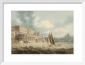 Somerset House from the Thames (art print, small, white)