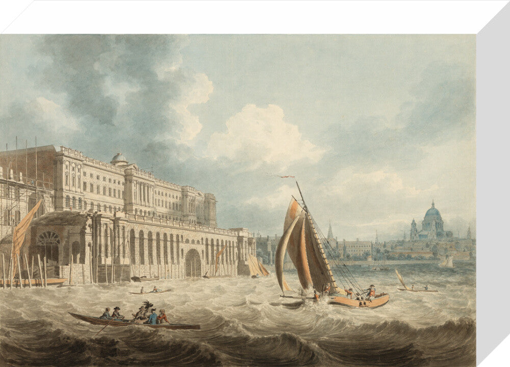 Somerset House from the Thames (stretched canvas, small, unframed)