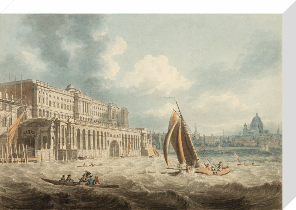 Somerset House from the Thames (stretched canvas, medium, unframed)