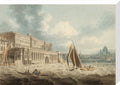 Somerset House from the Thames (stretched canvas, large, unframed)