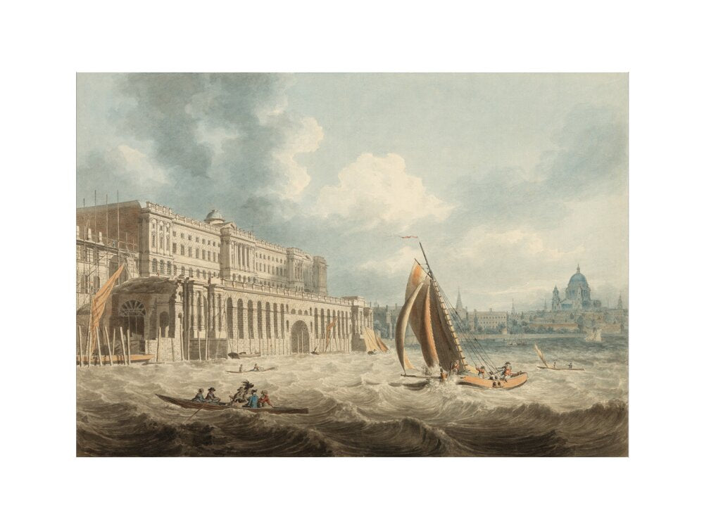 Somerset House from the Thames (art print, extra large, unframed)
