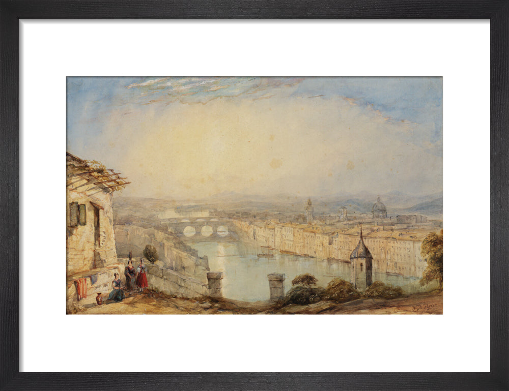 View of Florence (art print, small, black)