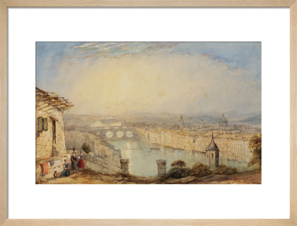 View of Florence (art print, medium, natural)