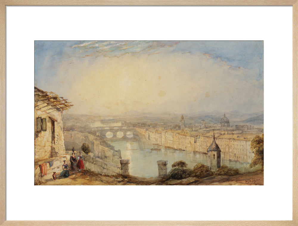 View of Florence (art print, large, natural)
