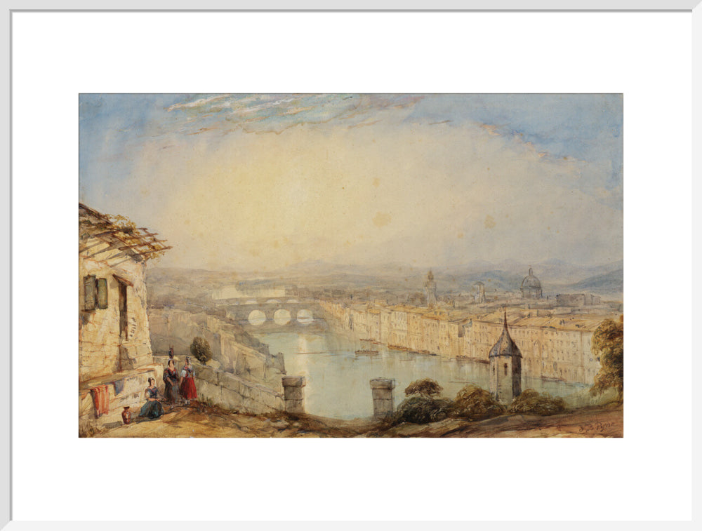 View of Florence (art print, extra large, white)