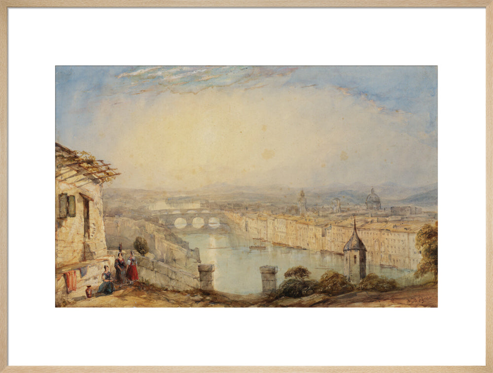 View of Florence (art print, extra large, natural)