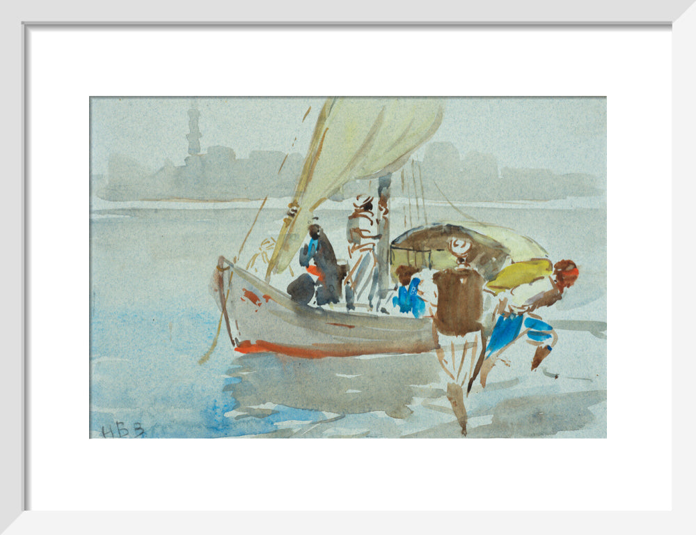 View of Cairo (art print, small, white)