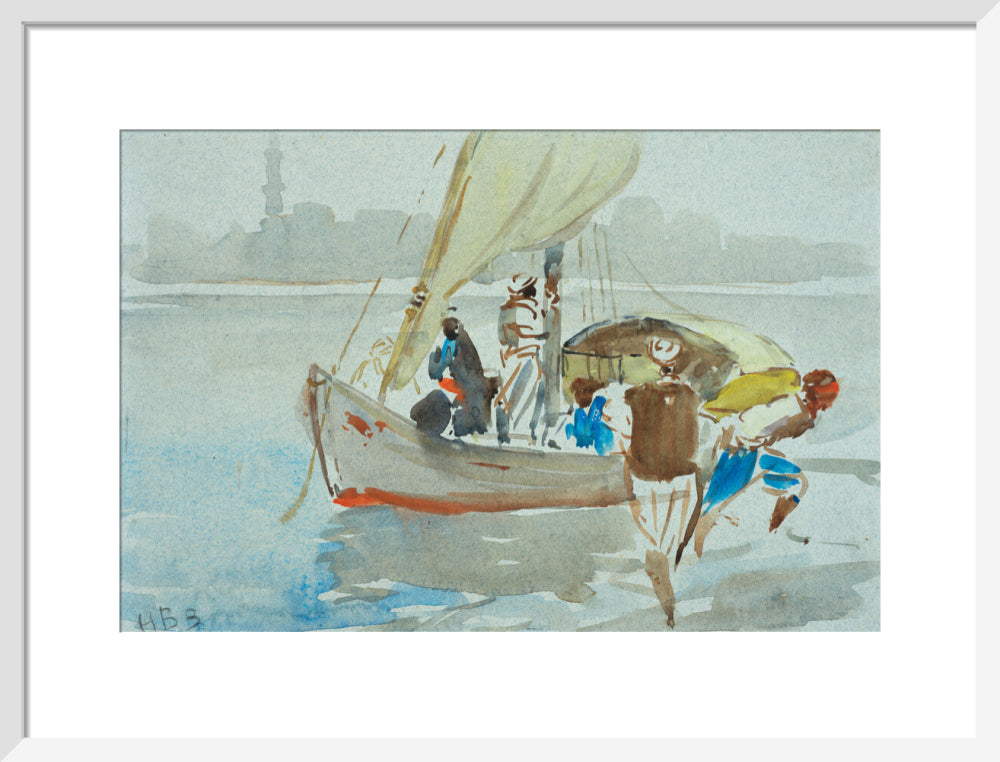 View of Cairo (art print, medium, white)