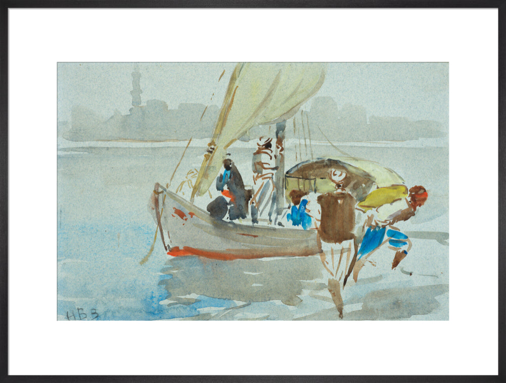 View of Cairo (art print, extra large, black)
