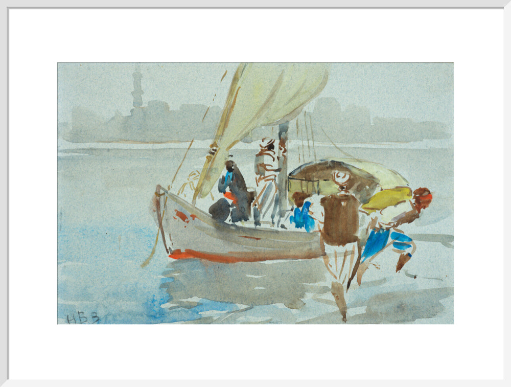 View of Cairo (art print, extra large, white)