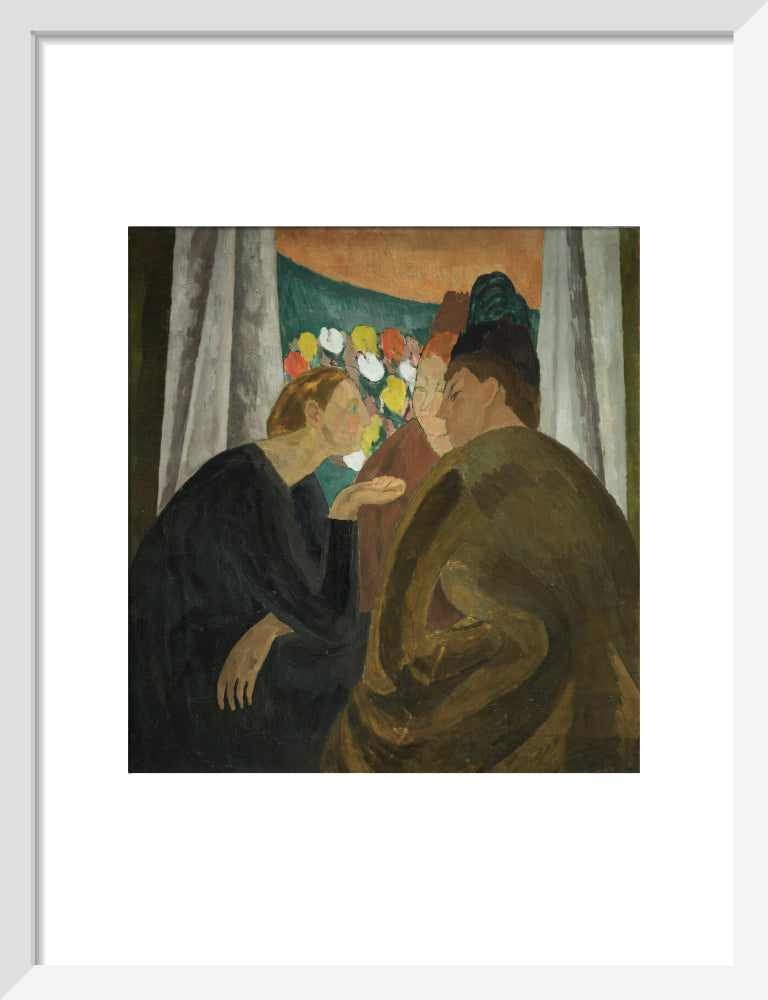 A Conversation (art print, small, white)
