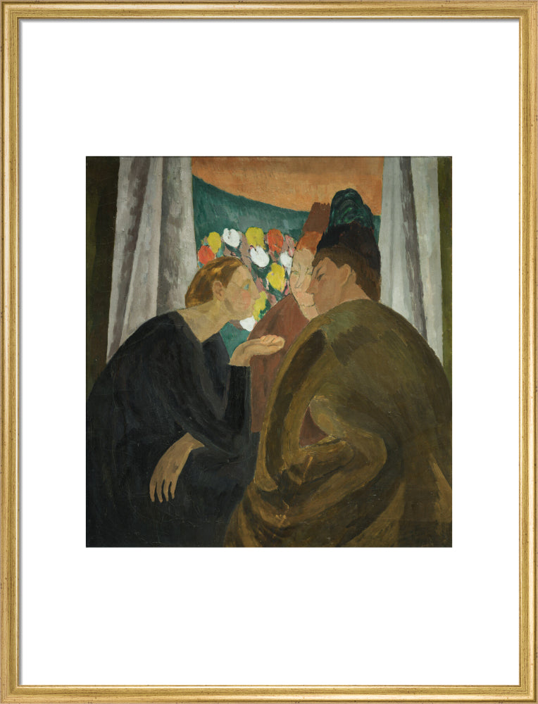 A Conversation (art print, large, gold)