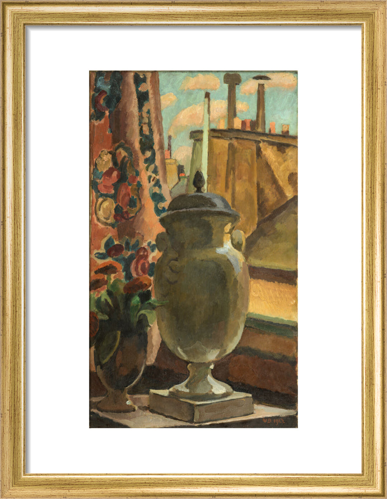 Still Life at a Window (art print, small, gold)