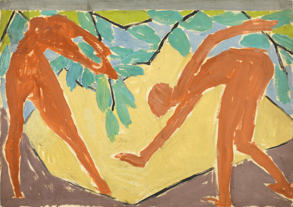 Design for a folding screen - Adam and Eve
