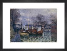 Load image into Gallery viewer, Barges on the Saint-Martin Canal, 1870
