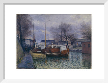 Load image into Gallery viewer, Barges on the Saint-Martin Canal, 1870
