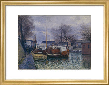 Load image into Gallery viewer, Barges on the Saint-Martin Canal, 1870
