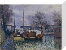 Load image into Gallery viewer, Barges on the Saint-Martin Canal, 1870
