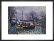 Load image into Gallery viewer, Barges on the Saint-Martin Canal, 1870
