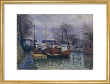 Load image into Gallery viewer, Barges on the Saint-Martin Canal, 1870
