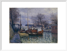 Load image into Gallery viewer, Barges on the Saint-Martin Canal, 1870
