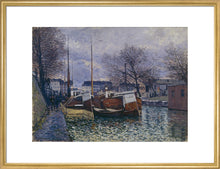 Load image into Gallery viewer, Barges on the Saint-Martin Canal, 1870
