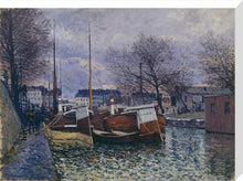 Load image into Gallery viewer, Barges on the Saint-Martin Canal, 1870
