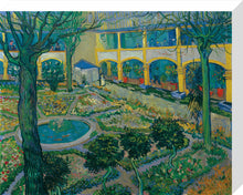 Load image into Gallery viewer, The Courtyard of the Hospital at Arles, 1889
