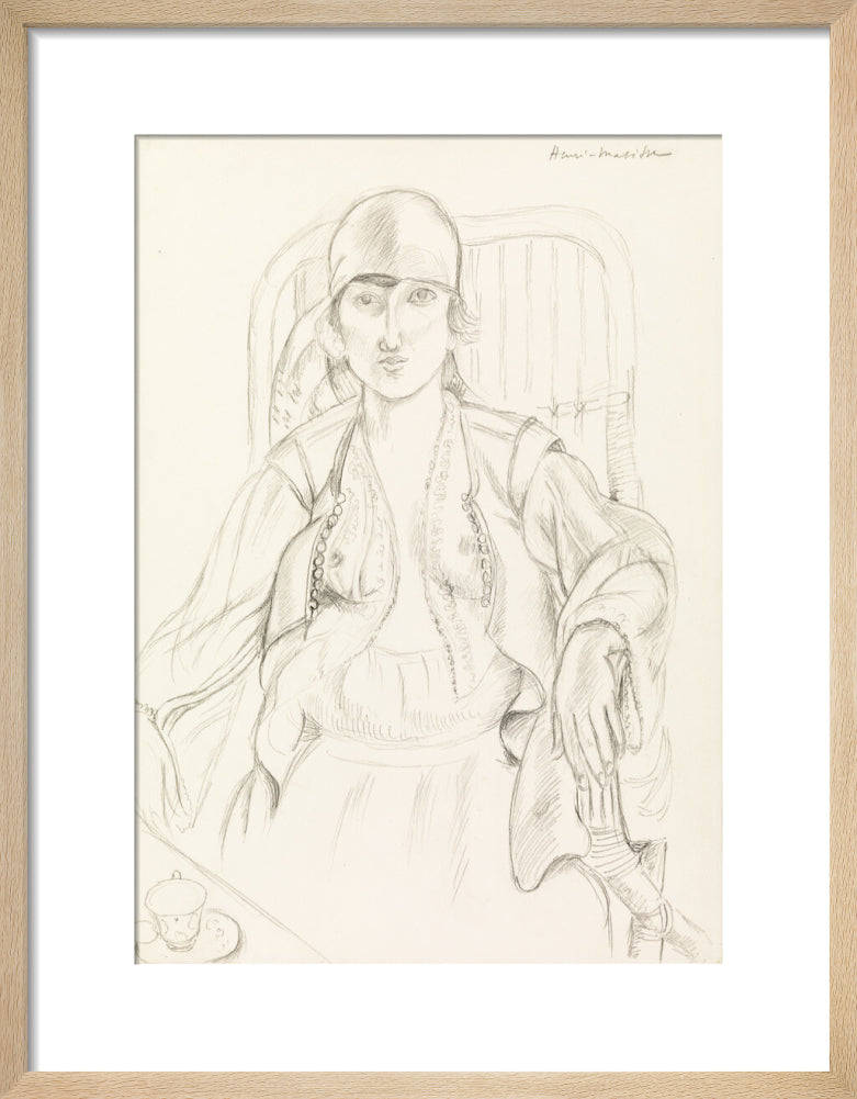 Seated Woman (art print, small, natural)