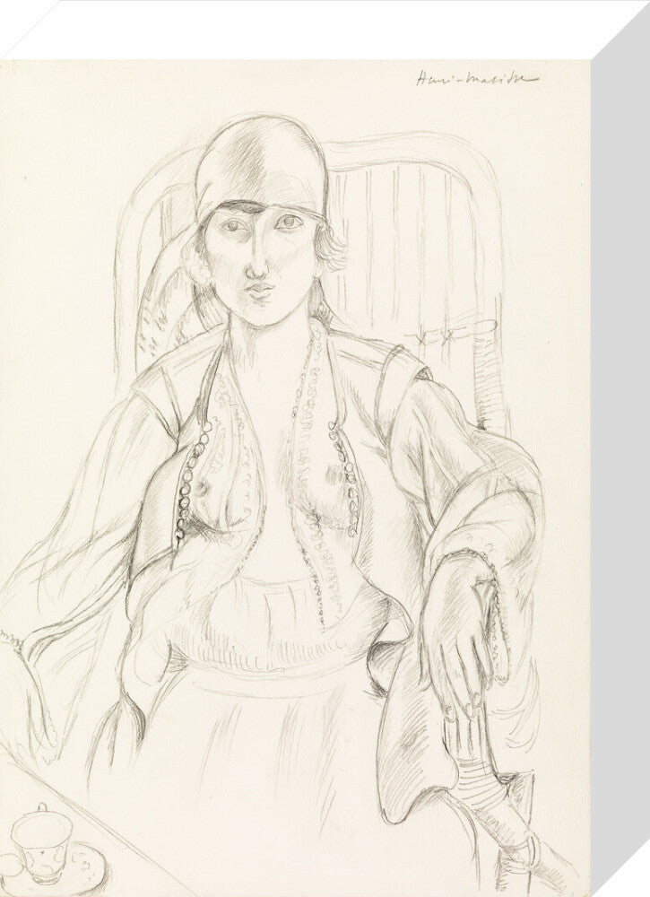 Seated Woman (stretched canvas, small, unframed)