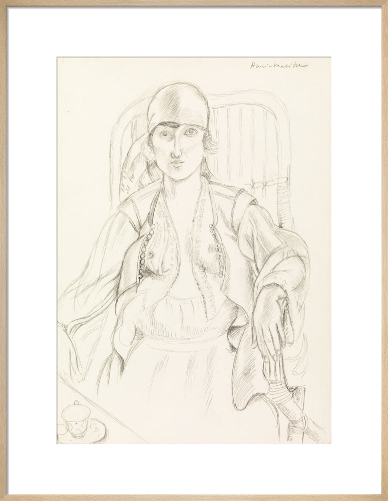 Seated Woman (art print, large, natural)