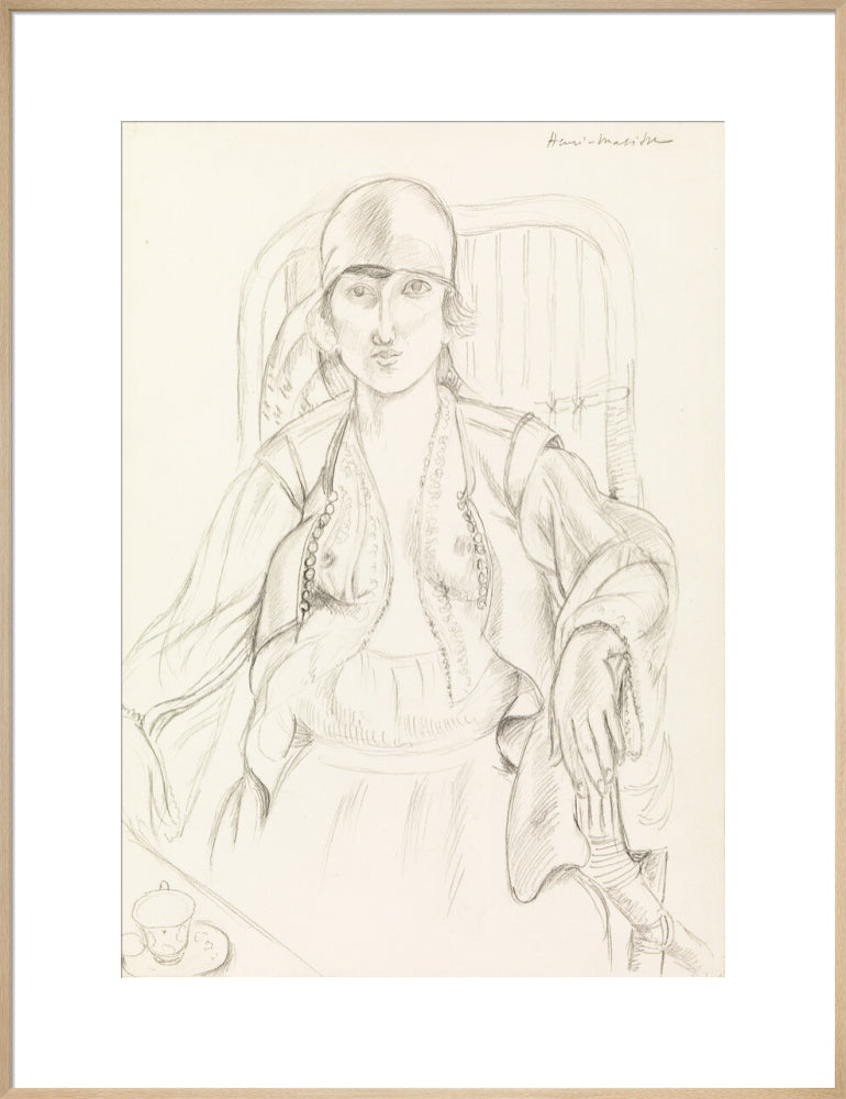 Seated Woman (art print, extra large, natural)