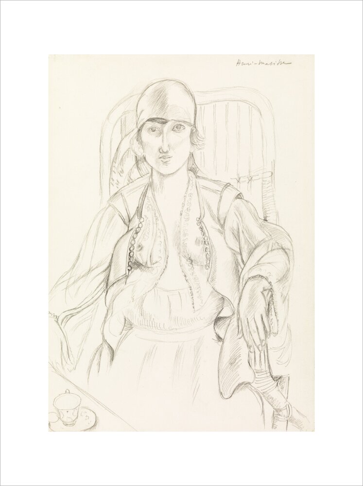 Seated Woman (art print, large, unframed)