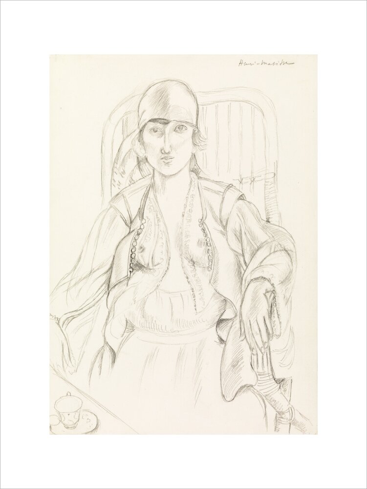 Seated Woman (art print, extra large, unframed)