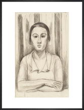 Load image into Gallery viewer, A Woman with her arms on a table
