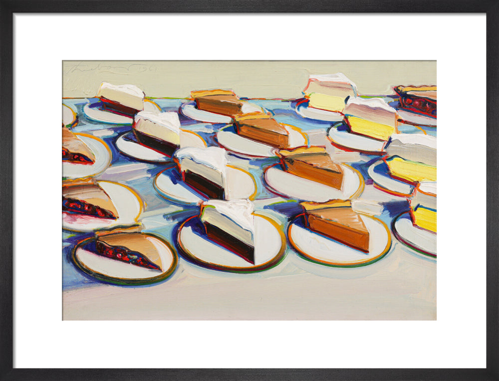Pie Rows (art print, medium, black)