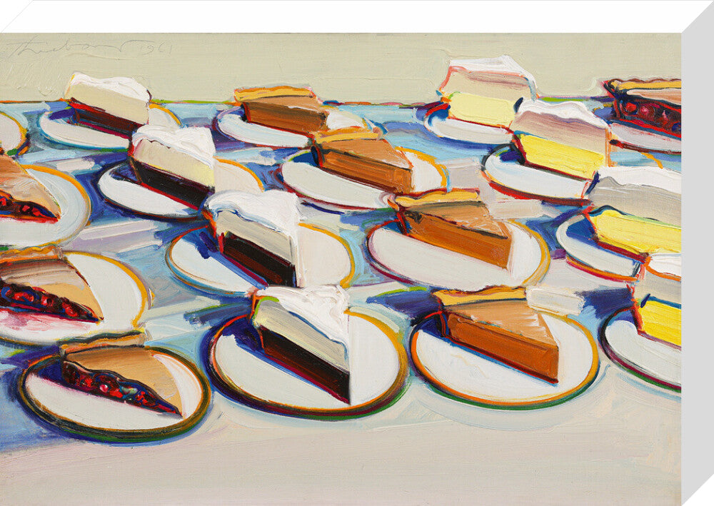 Pie Rows (stretched canvas, medium, unframed)