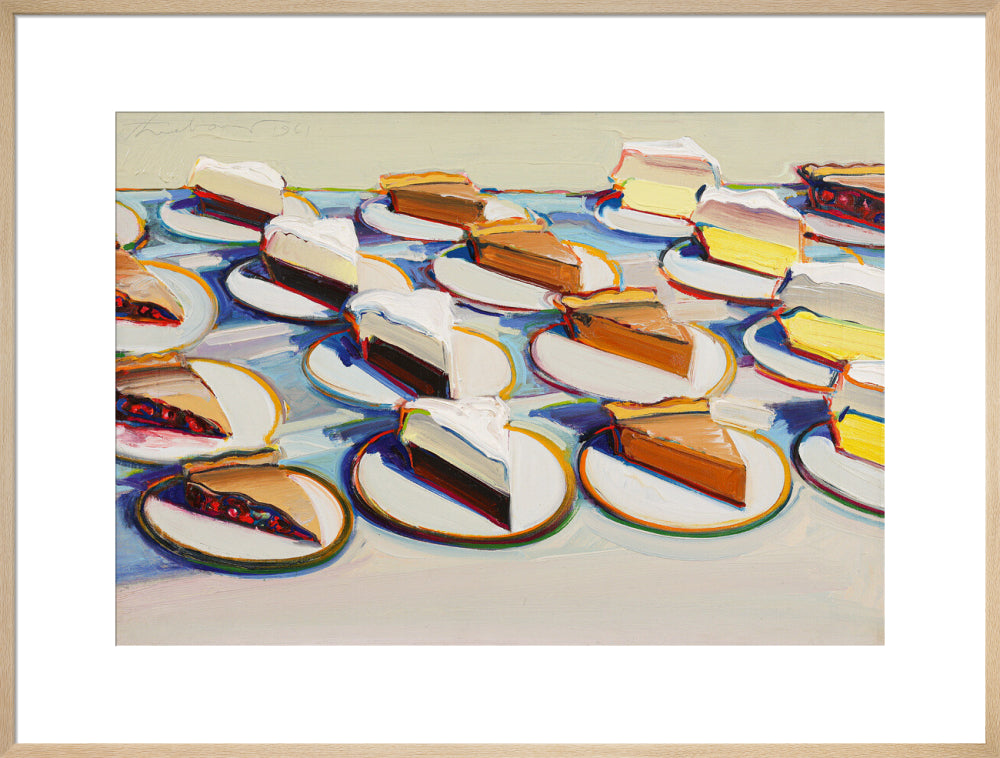 Pie Rows (art print, extra large, natural)