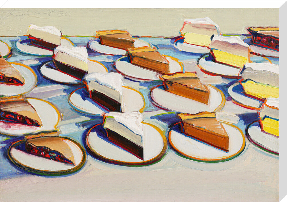 Pie Rows (stretched canvas, extra large, unframed)