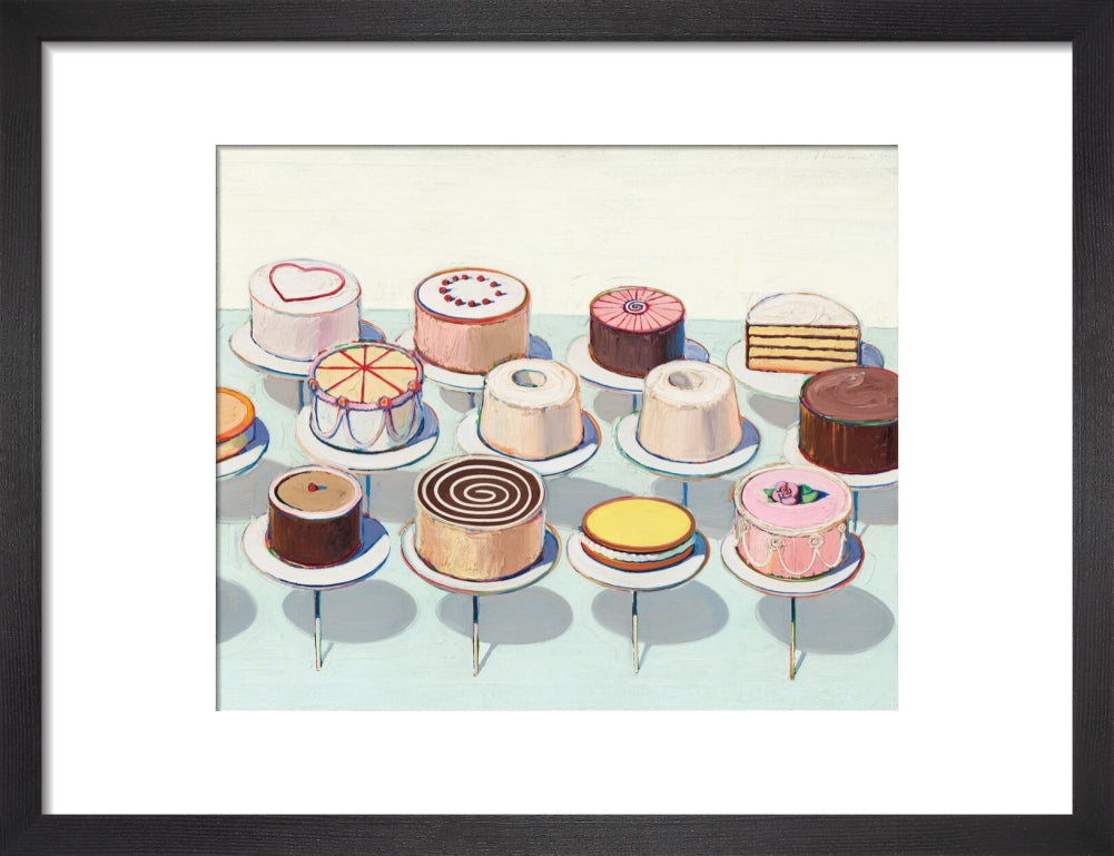 Cakes (art print, small, black)