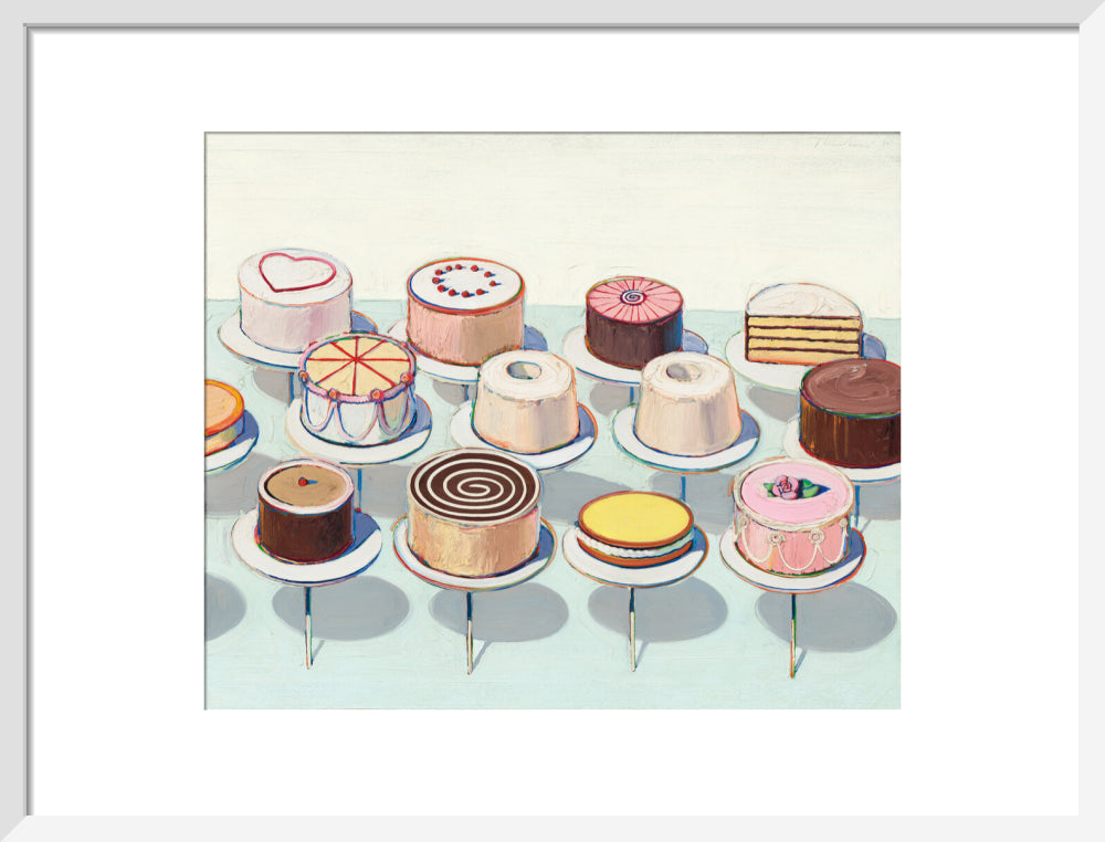 Cakes (art print, medium, white)