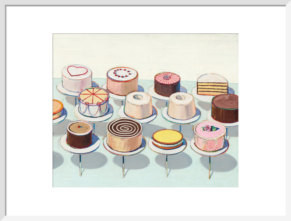 Cakes (art print, large, white)